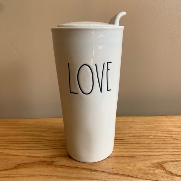 Rae Dunn - LOVE - Ceramic Travel Mug - Picture 1 of 9